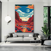 Painting by Numbers Panorama Grand Canyon USA